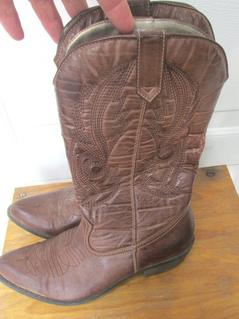 Women's Gaucho Cowboy Boot Size 7.5 M great condition